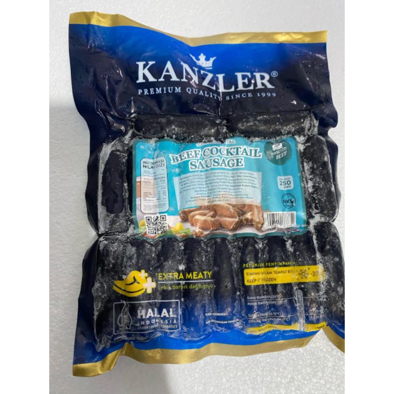 

Sosis Kanzler Beef Cocktail Premium 250 Gram