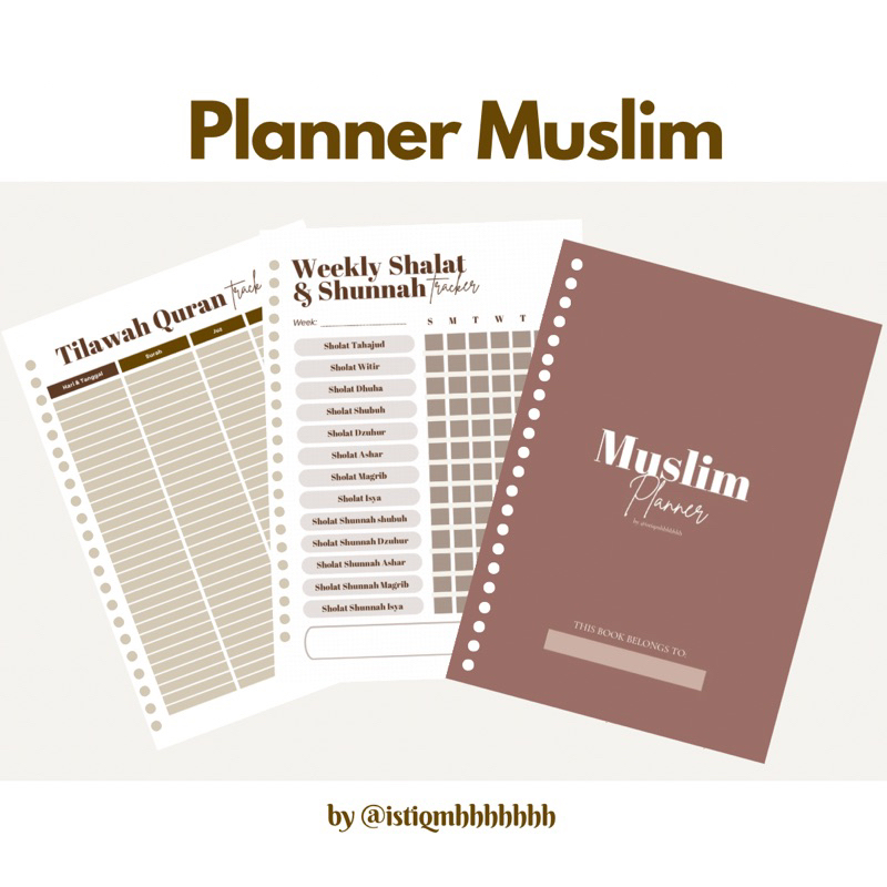 

Muslim Planner Isi binder A5