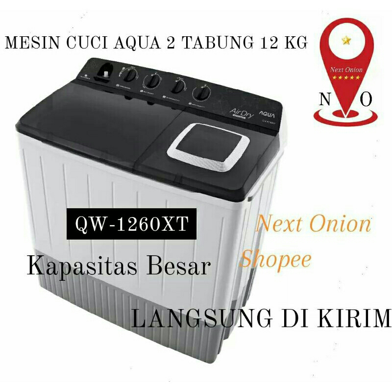 Mesin Cuci Aqua 2 Tabung 12kg