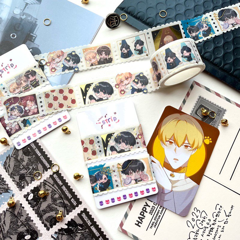 

Debut or Die/ DMJ Gold Foil Stamp Washitape (TeSTAR with VTIC Cheongryeo and Gunwoo)