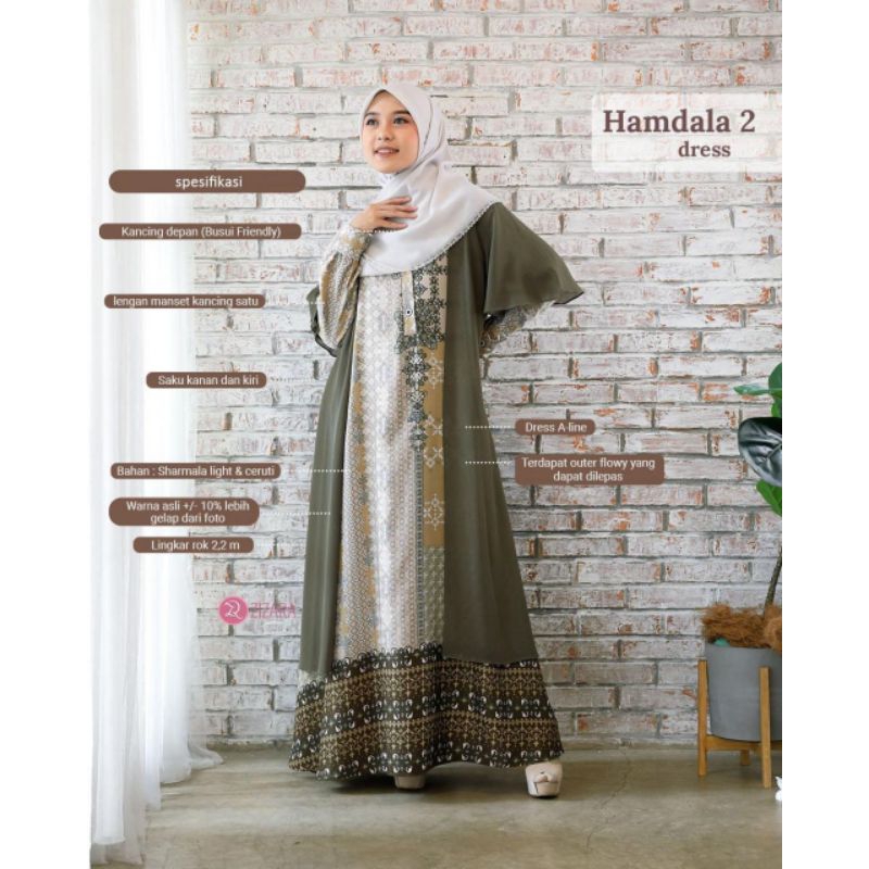 Hamdala Dress Vol. 2 - Zizara - Gamis Sarimbit - Sharmala Light