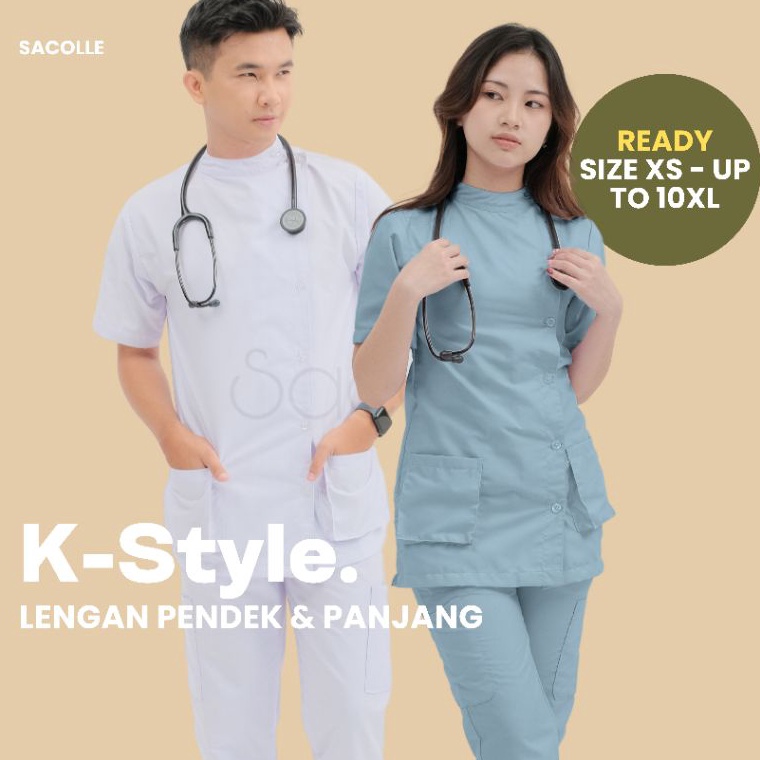 Siap Kirim READY STOK  BAJU JAGA DRAKOR PENDEK  BAJU OK  BAJU OKA  BAJU PERAWAT DRAMA KOREA