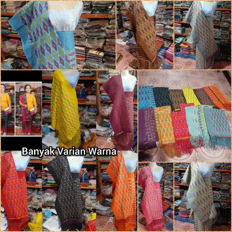 BAYAK VARIAN WARNA SONGKET MANDAR MAULANA FULL TENUN TANPA SAMBUNGAN UNGU PAKAIAN PESTA BATAK MARTUM