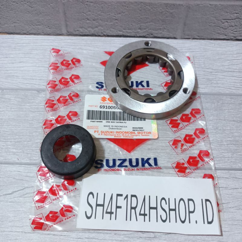 one way Assy pelorr starter Suzuki Satria Fu 150 2014 kebawah