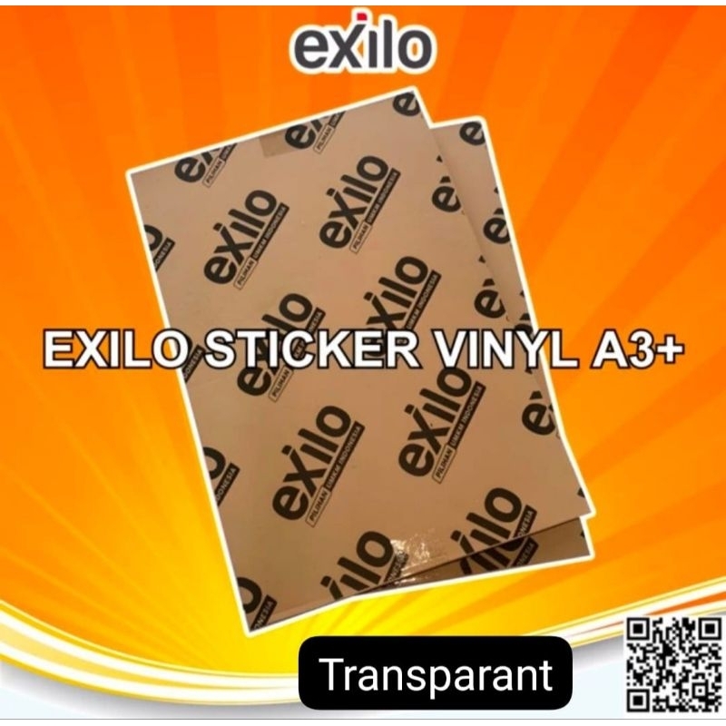 

EXILO Sticker Transparant A3+ " Minimal Pembelian 100 Lembar