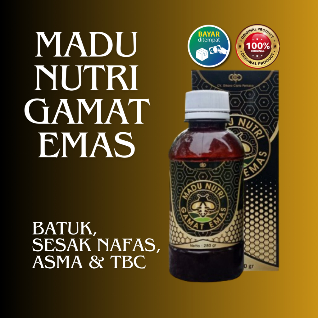 

ForSale [ Garansi 100% Original ] Madu Gamat Emas Ori 280 Ml obat batuk kering gatal tenggorokan dewasa obat batuk berdahak