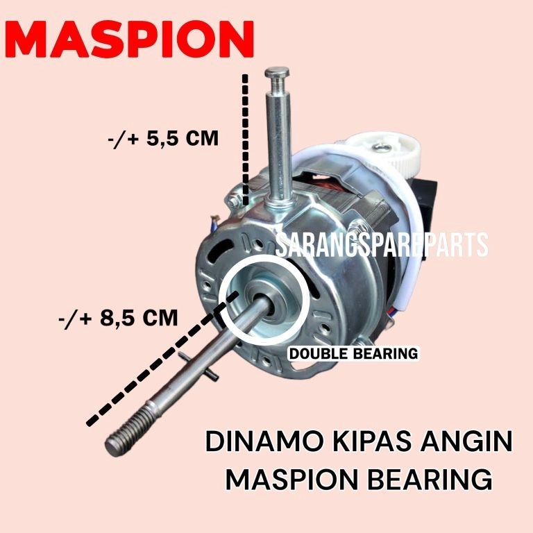 TERLARIS DINAMO KIPAS ANGIN MASPION BEARING 16 INCH  MOTOR KIPAS ANGIN MASPION BEARING