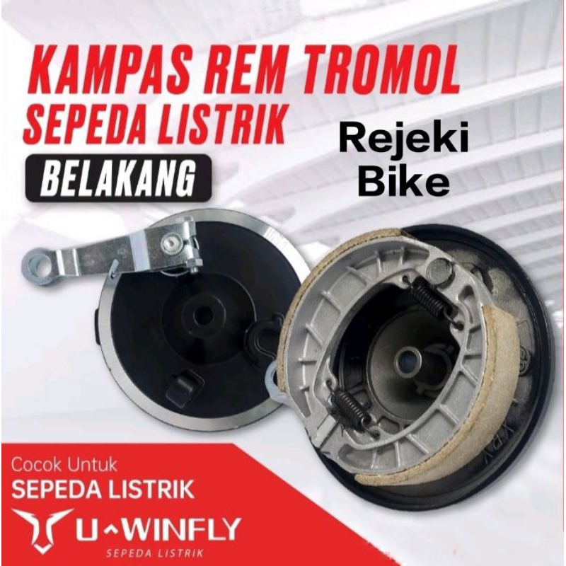 REM TROMOL BELAKANG SEPEDA LISTRIK