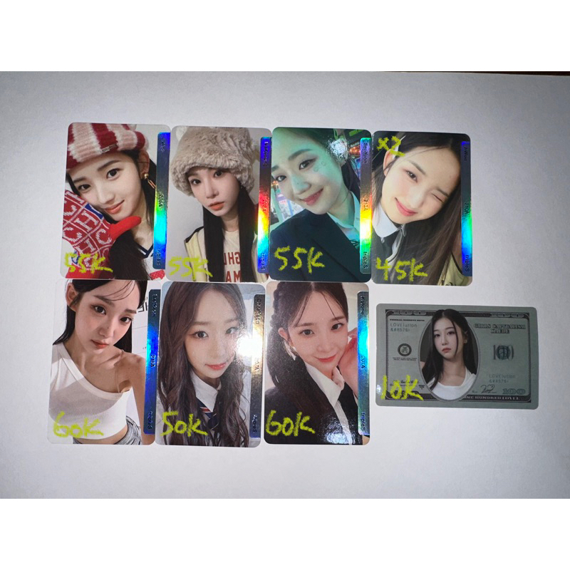 tripleS objekt photocard sticker seoyeon jiwoo nakyoung chaeyeon kaede kotone +(kr)ystal krystal eye