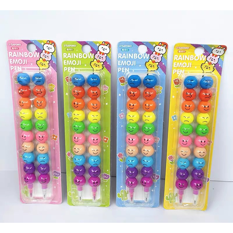 

Pensil dan Crayon Susun 10 Warna isi 2 Pcs Motif Emoticon