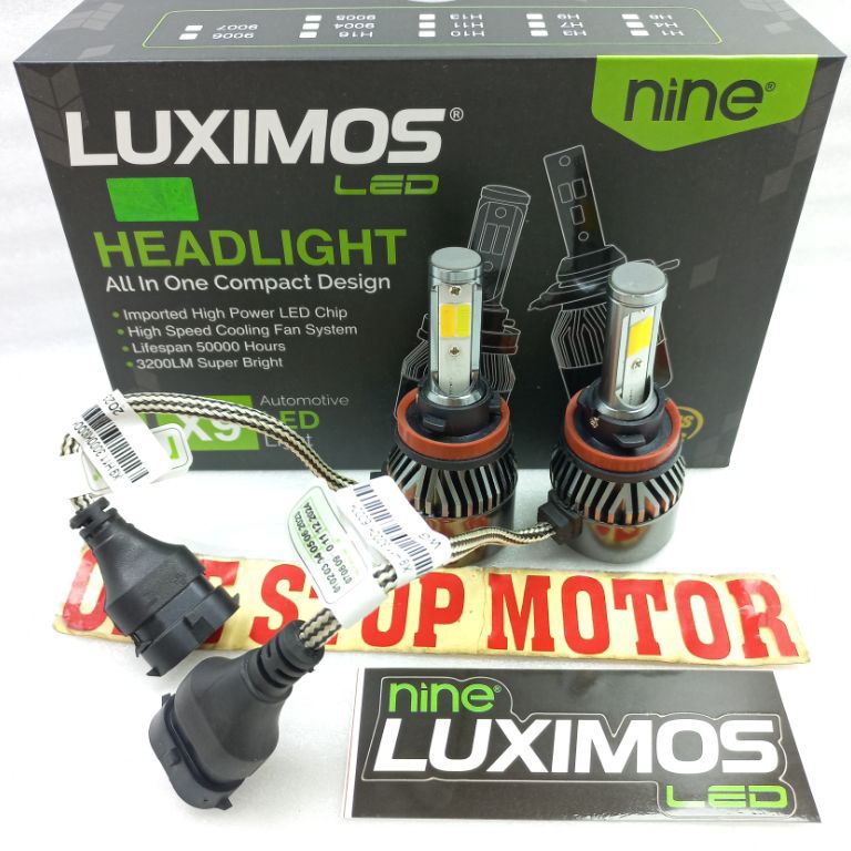 Trend Terbaru LAMPU LED H4 Fog Lamp H11 H8 H16 Mobil X9 ECO9 3Warna white yellow dan warm white