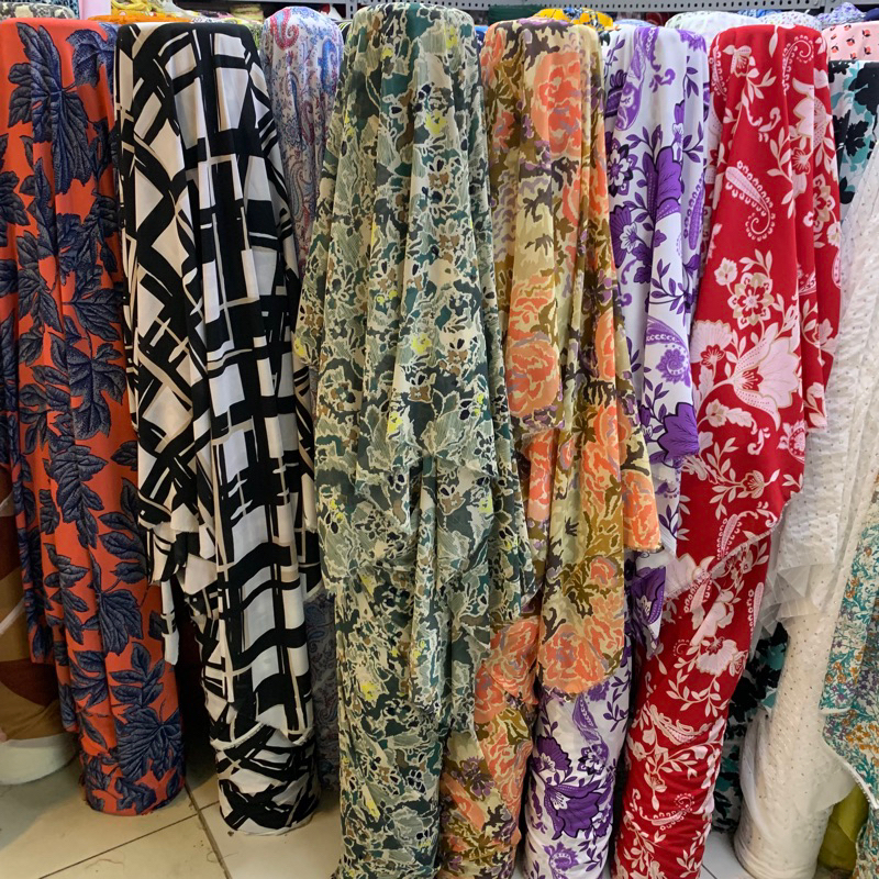 kain ceruty motif, ceruty babydoll, gamis, tunik, outer, dress, sutra, hijab, mukena | sutra | kain