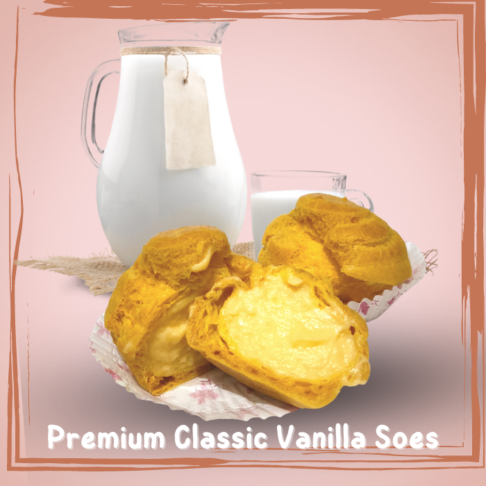 

Kue Soes / Soes Vanilla / Choux pastry with Vanila Vla / Soes Halal tanpa Rhum