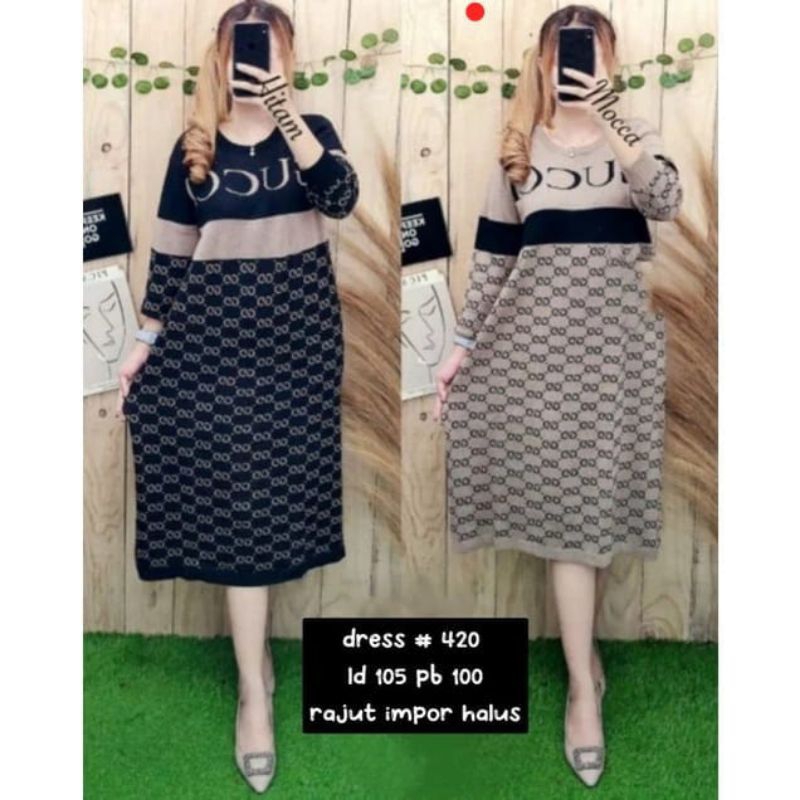 LONG TUNIK RAJUT GUCCI