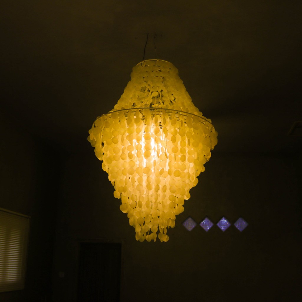 Kap Lampu Gantung Kerang Jumbo - Hiasan gantung Kerang Kapis head 90