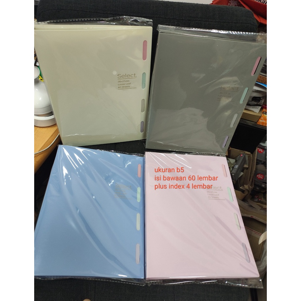 

Kirim sekarang map binder looseleaf b5 select b91 wengu index sisi depan isi 6 lembar 7W