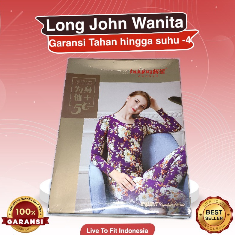 Readystock Long John Pakaian Dalam Musim Dingin Wanita  Long John Wanita LDF