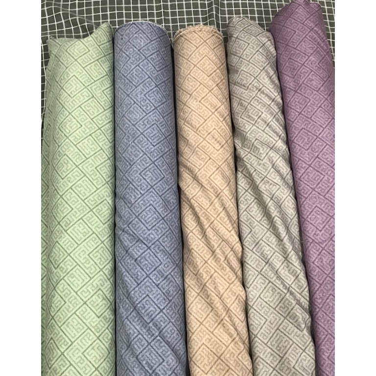 ART D83X kain katun madinah motif  baju koko  baju muslim  gamis  jubah