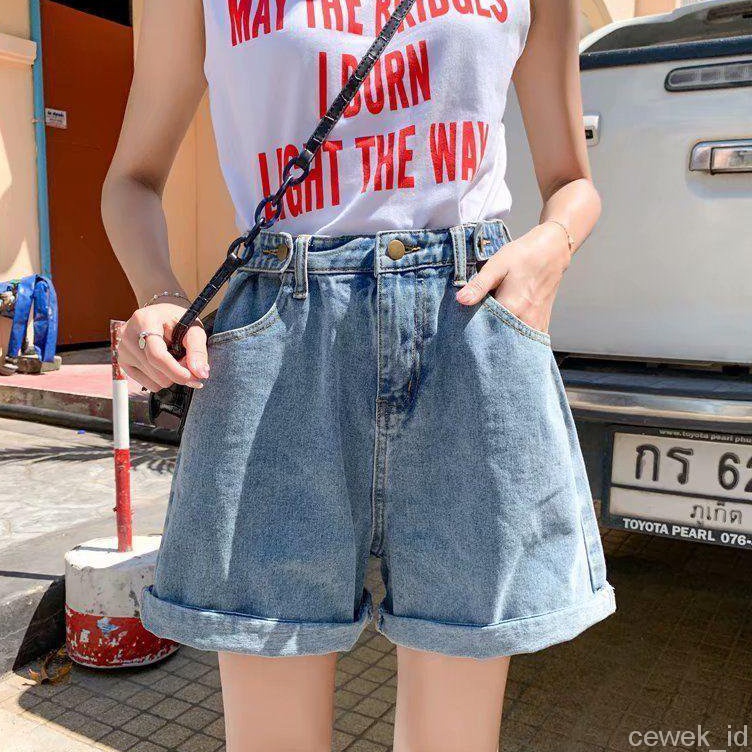 ART L22P CEWEKID Fashion wanita celana kulot pendek wanita celana jeans high waist cewek shorts pant