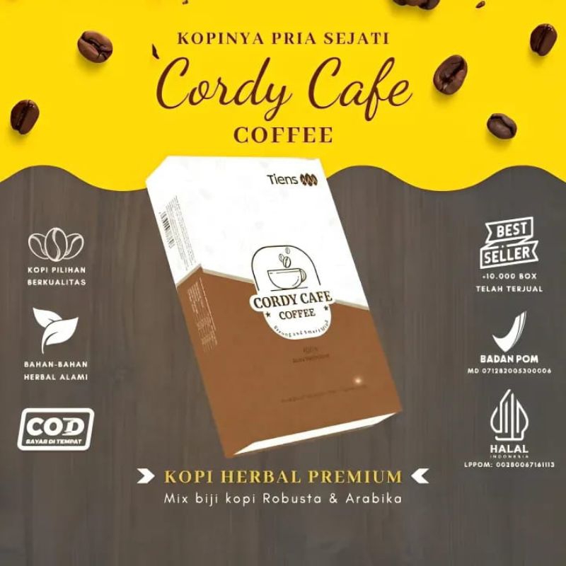 

CORDY CAFE TIENS | KOPI HERBAL PENAMBAH STAMINA PRIA SEJATI - TAHAN LAMA (PRIVASI AMAN)