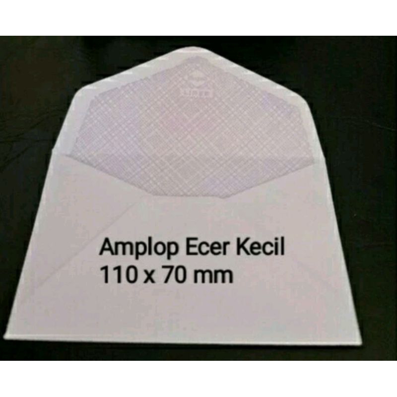 

Amplop putih kecil ecer 110x70mm