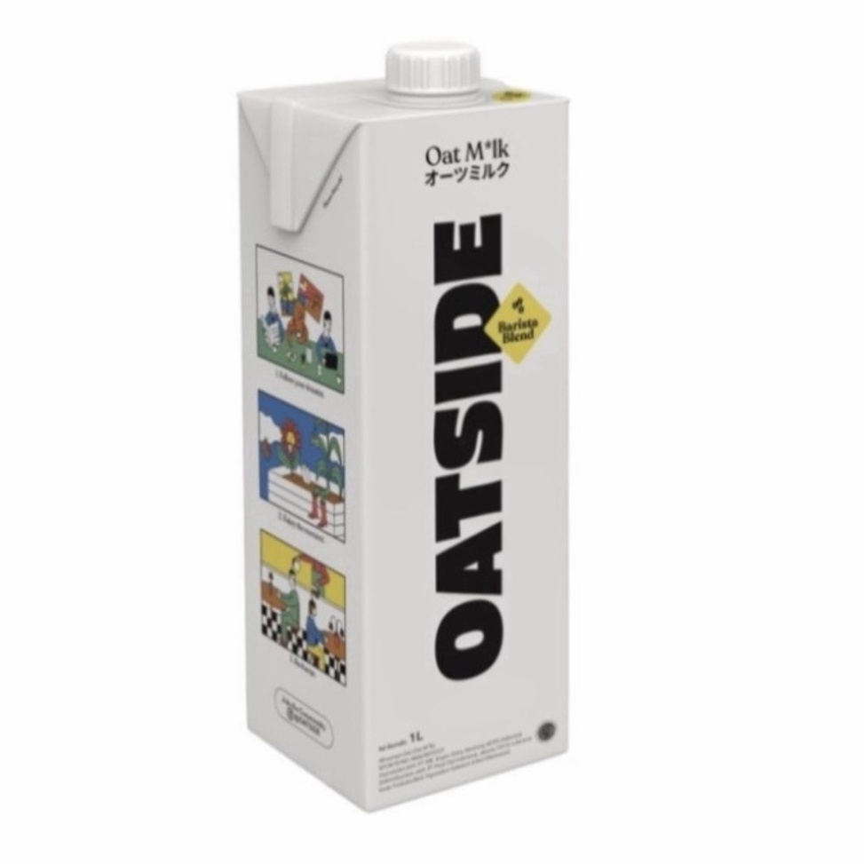

QYB656 Ready Stok Oatside Barista Blend Milk 1liter Susu Oat Gandum Milk GosendGrab