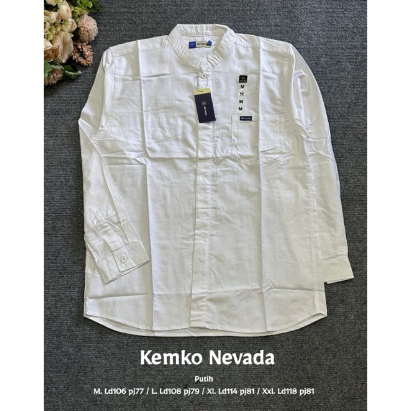 Kemeja Koko lengan panjang polos Brand matahari Nevada &Cole