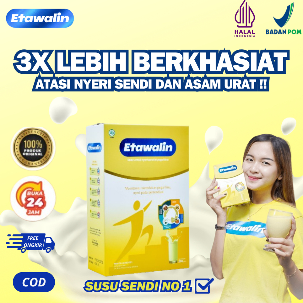 

Susu Etawalin - 3x Lebih Berkhasiat Atasi Nyeri Sendi Asam Urat Rematik & Padatkan Tulang