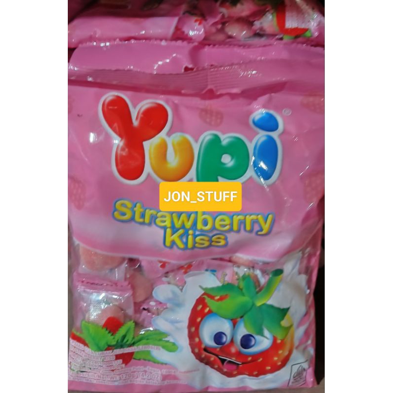 

Permen lunak Yupi strawberry kiss 120 gram