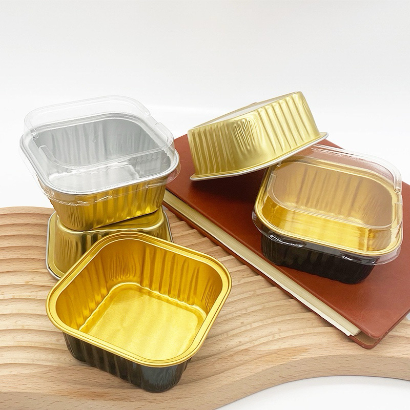 MDLBake 10pcs PREMIUM KOTAK aluminium foil cup cake box kotak dessert tiramisu puding foil cup desse
