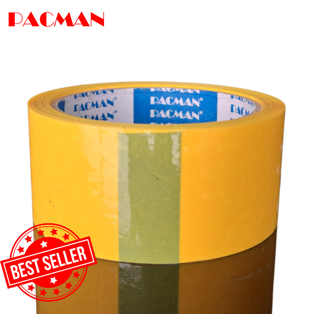 

Lakban Warna Kuning OPP Blocking original Pacman 2 inchi x 72 Lakban solasi solatip terbaik termurah berkualitas original