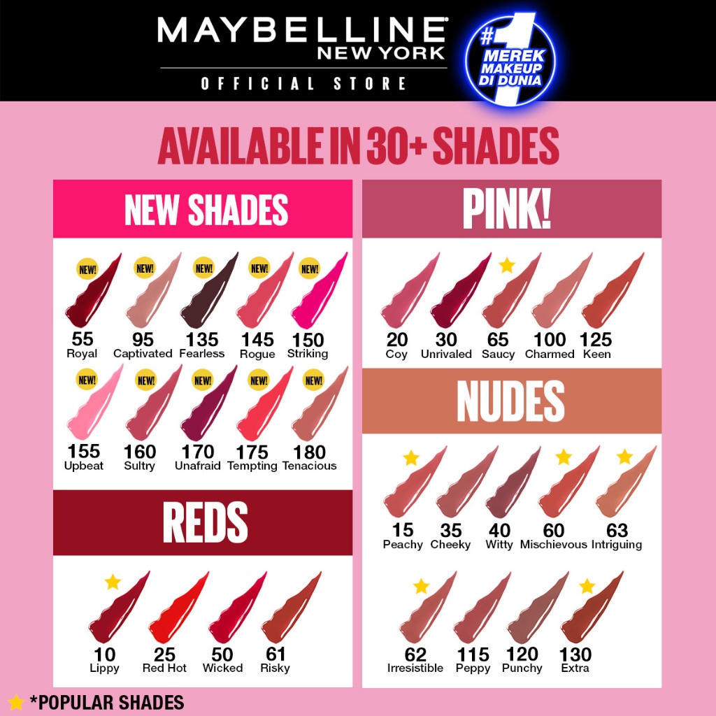 Maybelline Superstay Vinyl Ink 4.2 ml - Shiny Pigmented Liquid Lipstik Lipstick Make Up Lipcream Longlasting Waterproof Viral Tahan Lama 16 jam Image 5