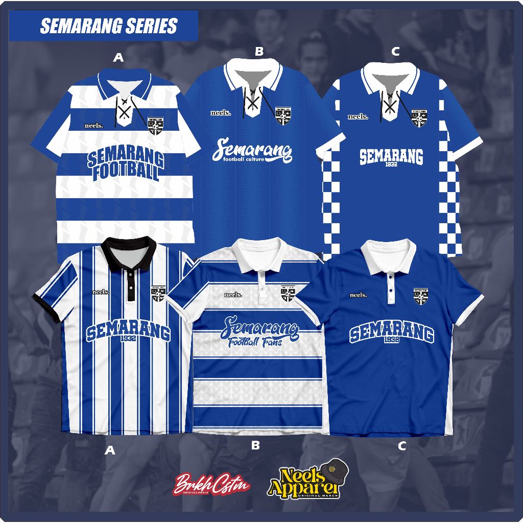 JERSEY FANTASY PSIS SEMARANG MAHESA JENAR PANSER BIRU VINTAGE RETRO RACING BOLA LIGA1 NEELSAPPAREL B