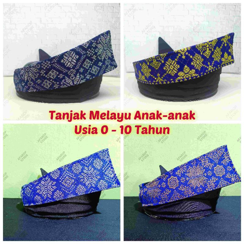 TANJAK MELAYU KHUSUS ANAK UMUR 0-10 TAHUN | MODEL TANJAK DENDAM TAK SUDAH | KAIN KOMBINASI SONGKET