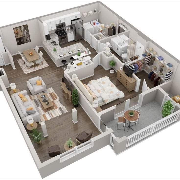 desain denah rumah 1 lantai dengan konsep klasik