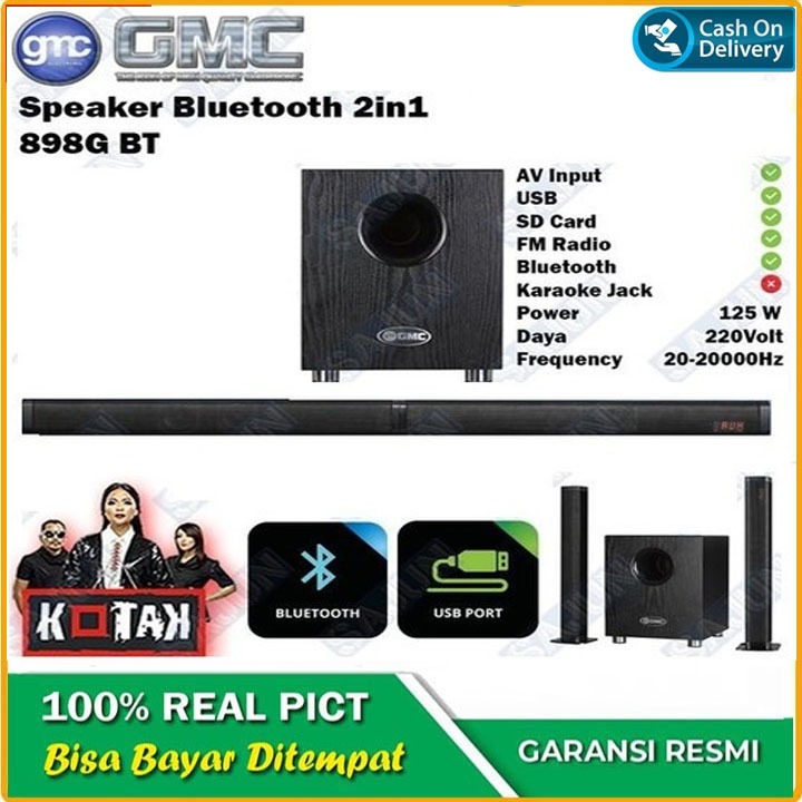 GMC 898e Speaker Aktif Soundbar Bluetooth Suara mantap ori promo