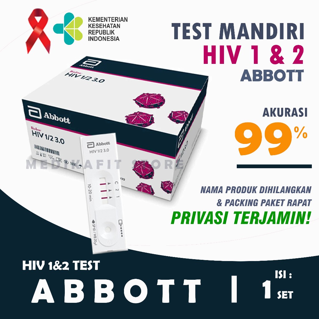 PROMO ALAT TEST HIV GENERASI 4 ABBOTT BIOLINE ORIGINAL