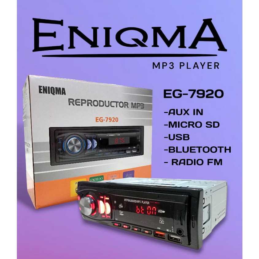 Single din enigma eg-7920 mp3 bluetooth eniqma tape mobil