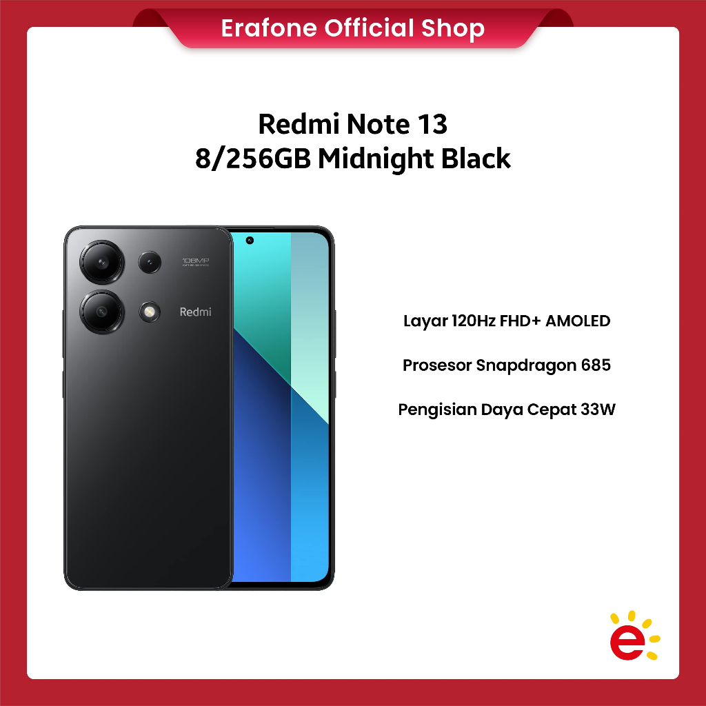 Xiaomi Redmi Note 13 8/256GB - Midnight Black