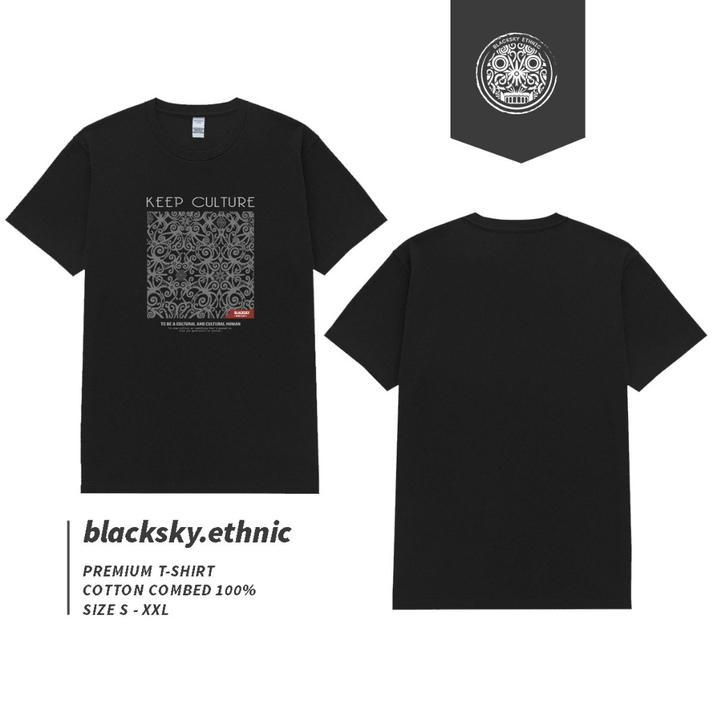 Kaos Etnik Dayak Full / Baju Etnik / Baju kaos dayak / baju kalimantan / Baju Borneo / kaos Borneo /