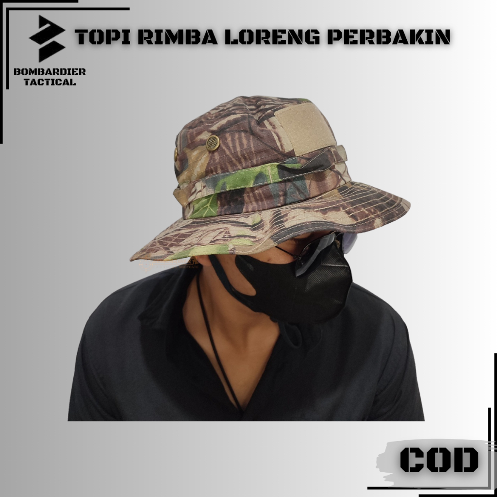 Topi import Topi Rimba Army | Topi Jungle Hat Tactical | Topi Gunung Outdoor | Topi Bucket | Topi Ad