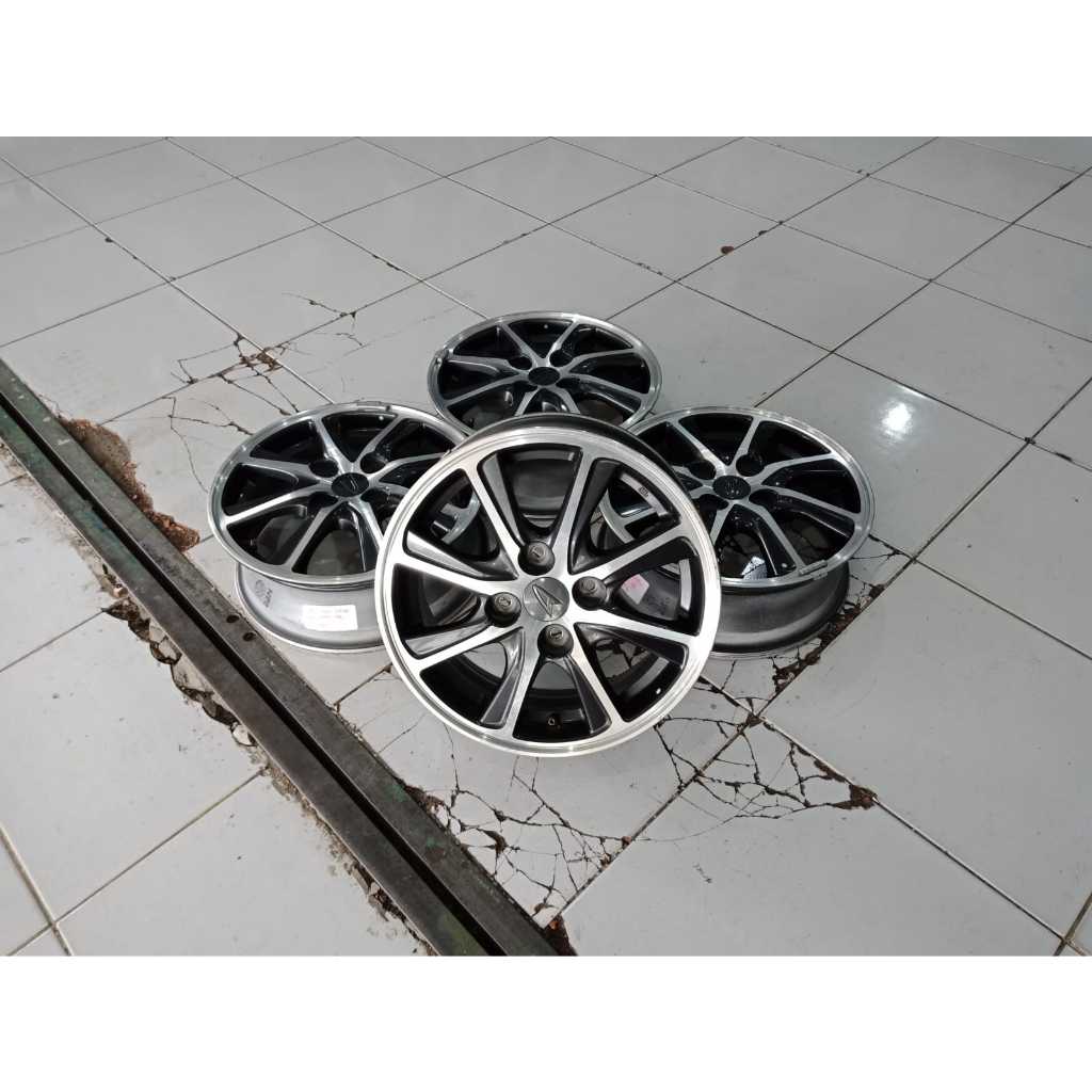4 pcs velg standar mobil toyota calya ring 14 pcd 4x100 two tone