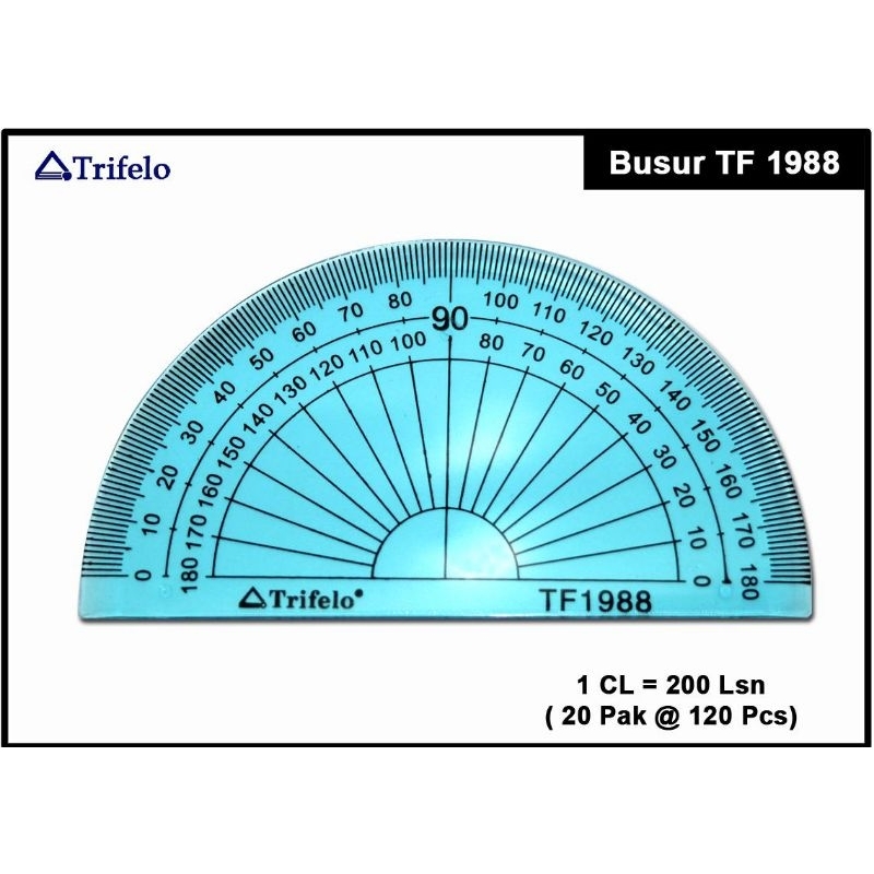 

Mistar Busur 180° Tebal Trifelo TF 1988