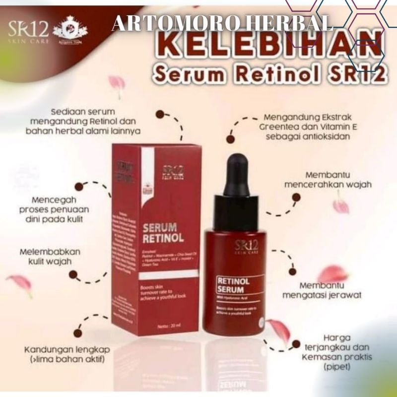 SR12 Retinol Serum | Serum Retinol SR12 | Serum Retinol 20 ml Mencegah penuaan dini