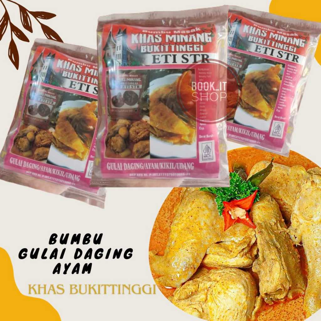 

BUMBU GULAI DAGING, AYAM, KIKIL, UDANG KHAS MINANG