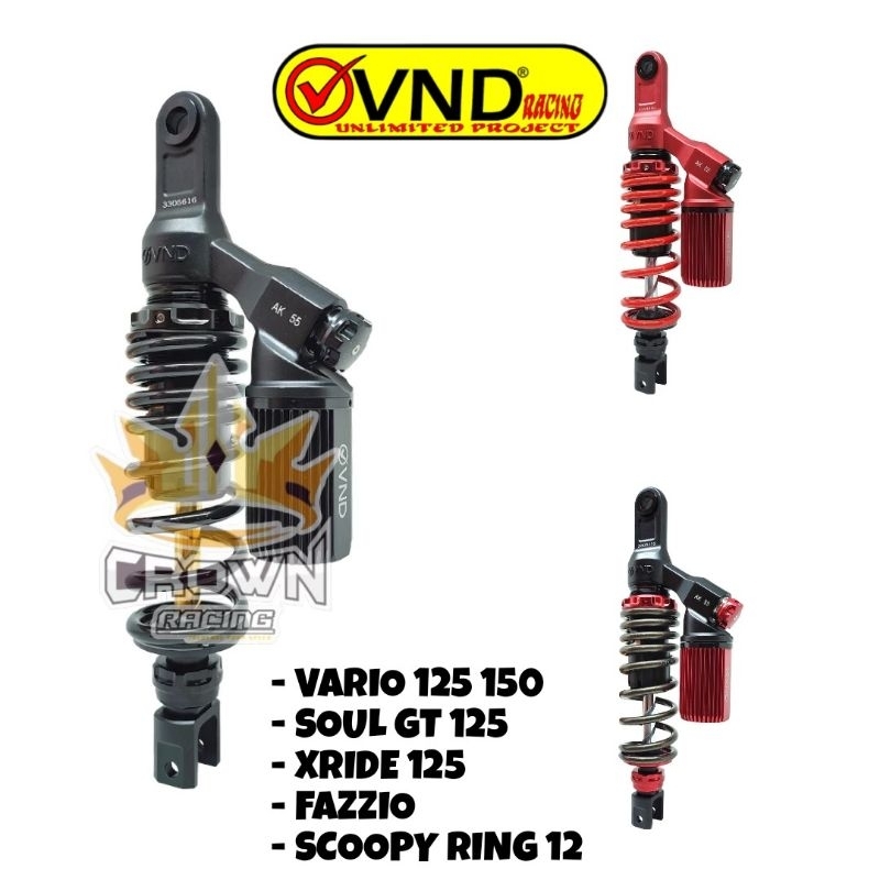 Shock VND AK 55 Click Rebound Vario 125 150 / Soul GT 125 / Xride 125 / Scoopy Ring 12 / Fazzio