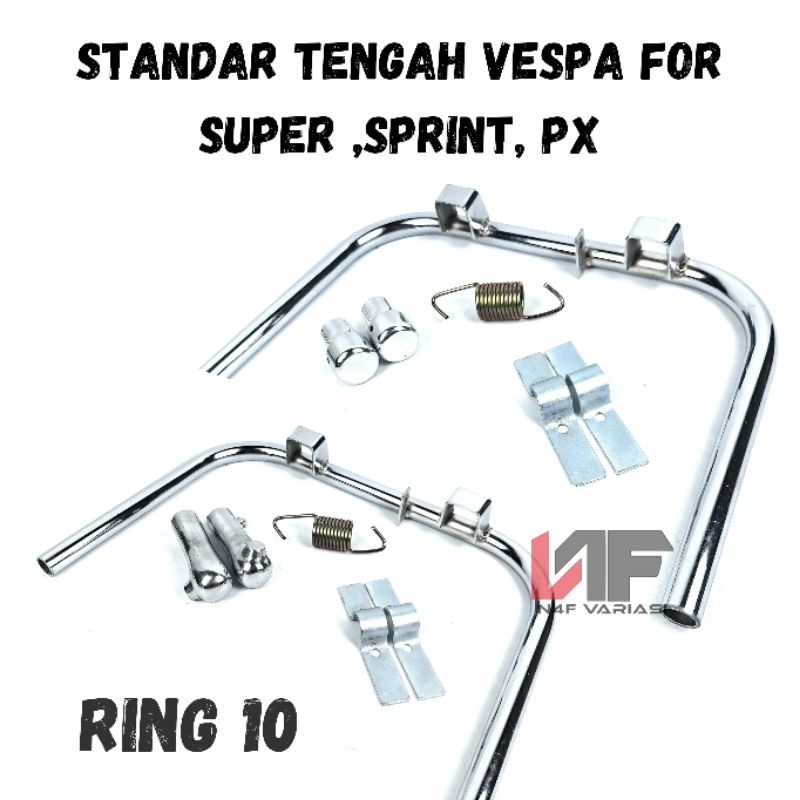 Standar Tengah Vespa Super Sprint Px Ring 10 Standar Tengah Standar Dua Vespa Px Sprint Super Ring 1