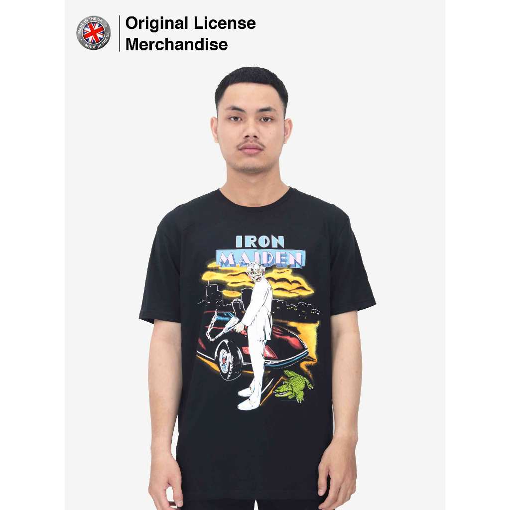 Kaos Baju Tshirt Metal Musik Band Original Premium Cotton Pria Wanita Casual Dewasa Import IRON MAID