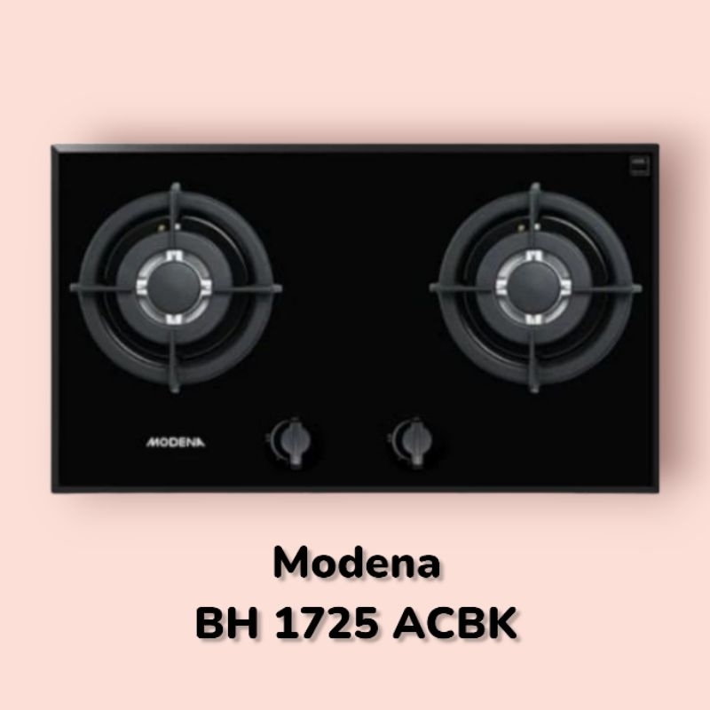 Kompor Tanam Modena BH 1725ACBK / BH1725ACBK 2 Tungku