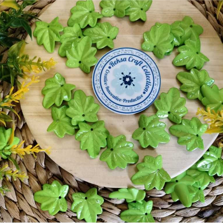 MOTE MELAMIN AKRILIK DAUN ANGGUR S13 100 450 GRAM